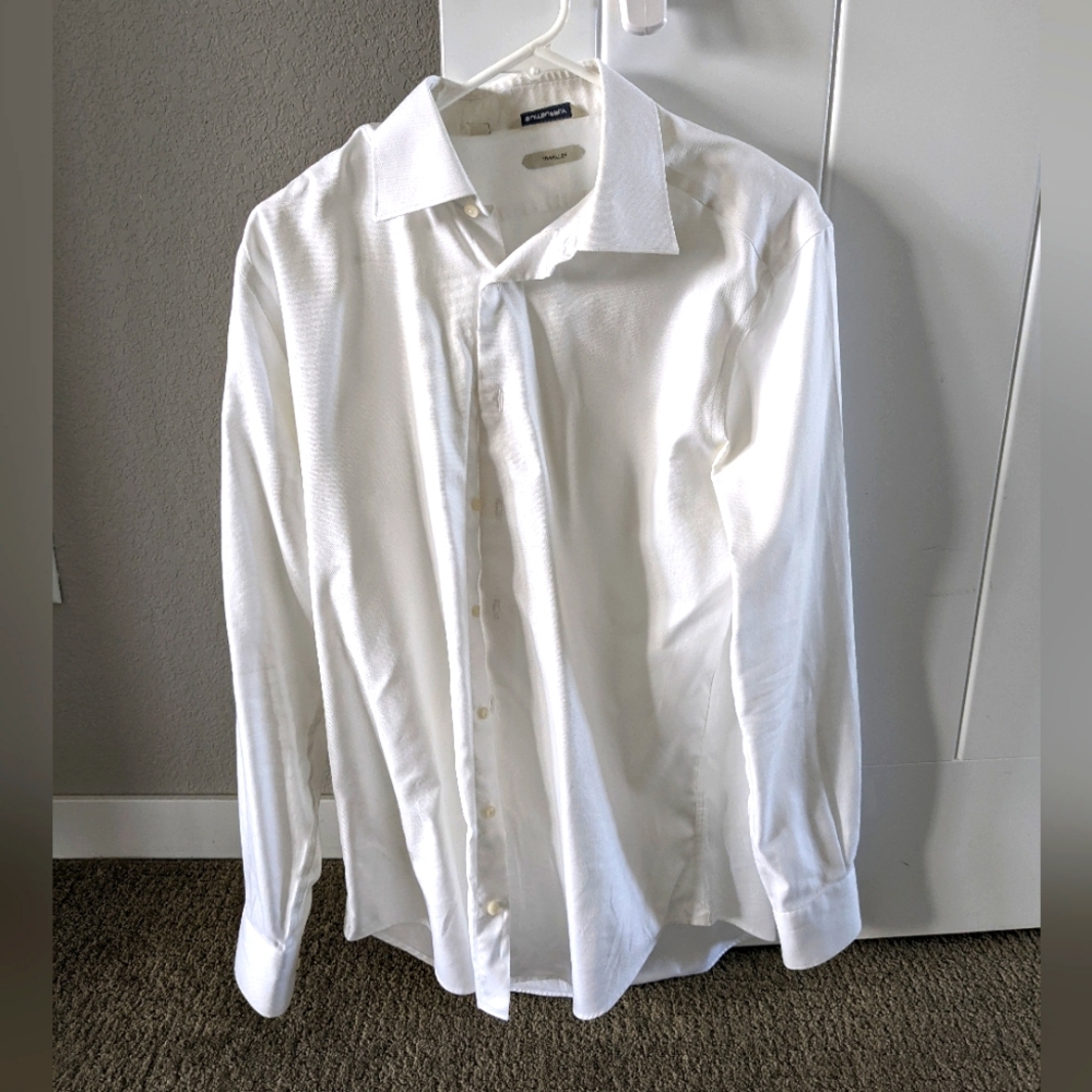 Suitsupply White Traveler Dress Shirt